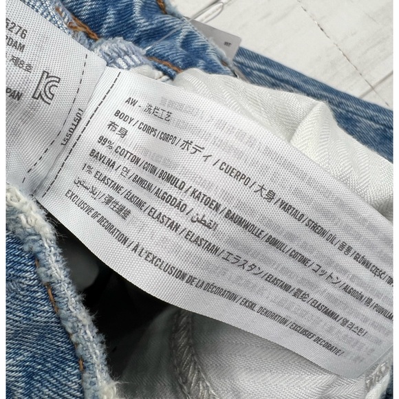 Abercrombie & Fitch ‘90s Straight Ultra High Rise 28/6R Denim Jeans NWT - Picture 7 of 12